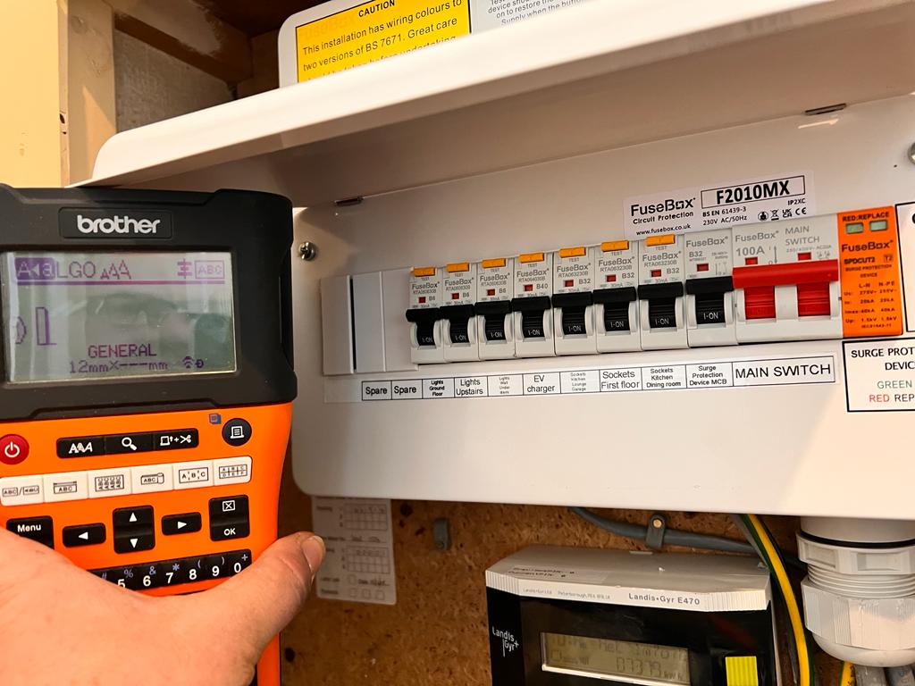 Consumer Unit Labels 