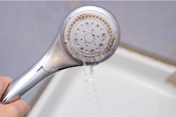 Slow running shower head