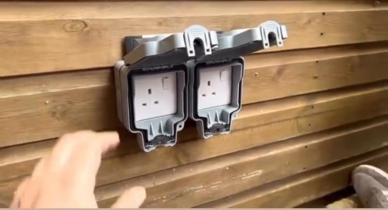 Outdoor sockets by your local electrician Paul 